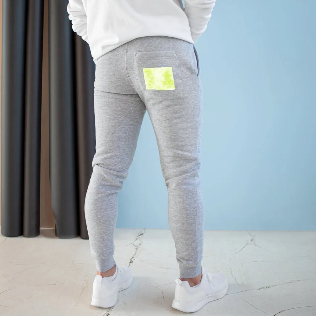 Yellow Clouds Premium Fleece Joggers