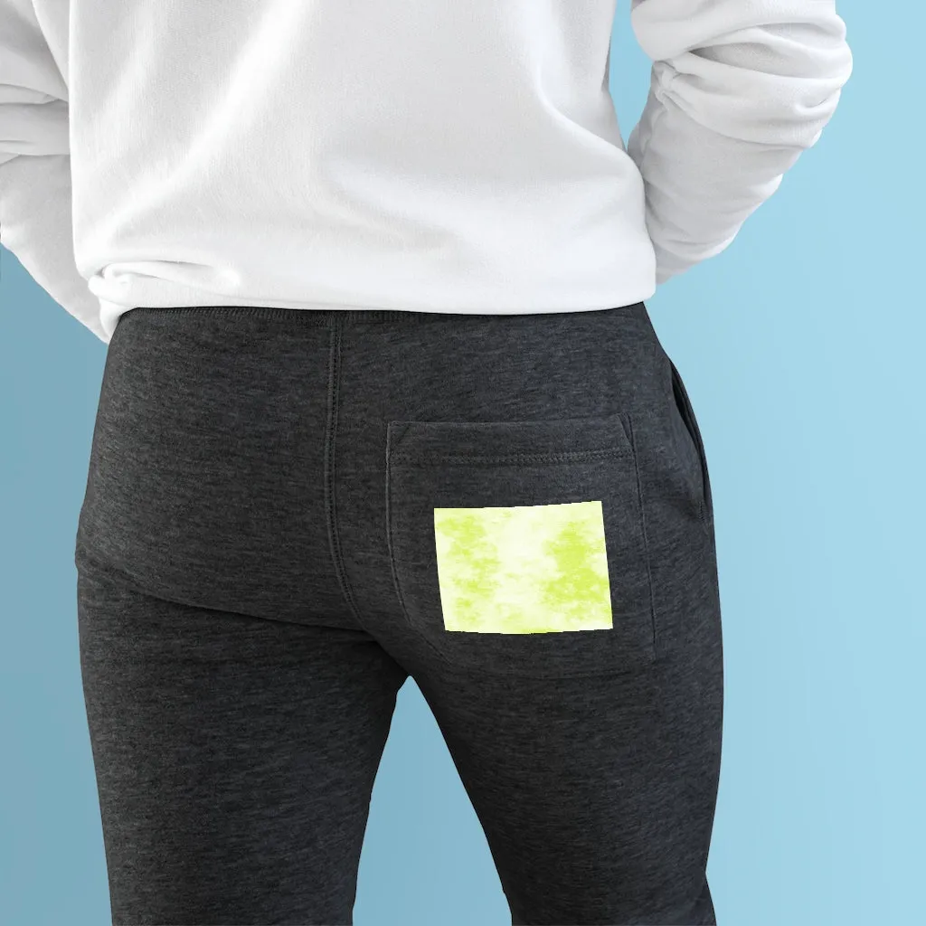 Yellow Clouds Premium Fleece Joggers